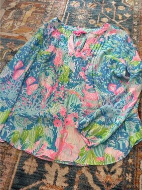Lilly Pulitzer Elsa Silk Top